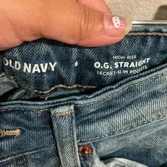 Old Navy jeans high rise og straight size 6 - Picture 4 of 4